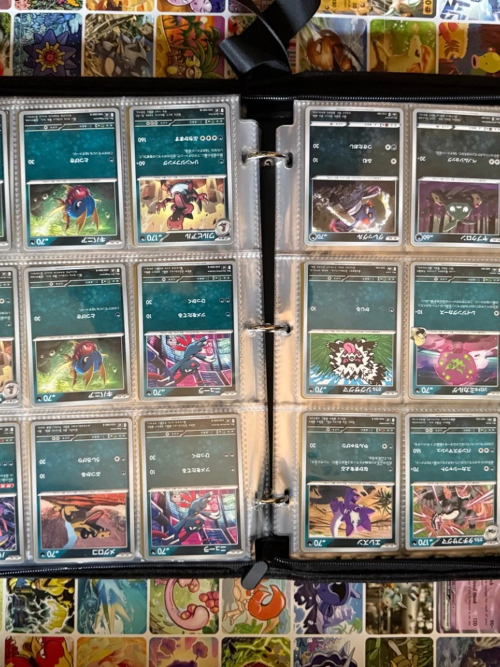 Pokémon TCG Binder Lot – 650+ Cards | Organized by Type | 39 Holos
